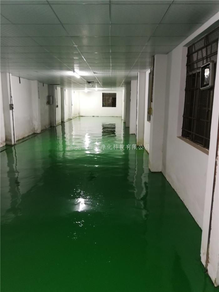 東莞市謝山橋工地施（shī）工（gōng）環（huán）氧（yǎng）樹脂薄塗（tú）地坪