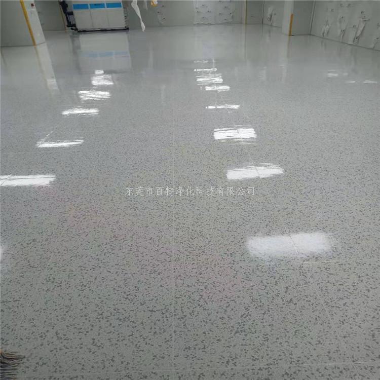 東莞工（gōng）地四樓三樓PVC防靜電地板施工完畢