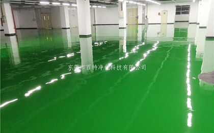 富士康（kāng）防靜電環氧自流（liú）平地平施工完（wán）畢